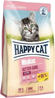Сухой корм для кошек Happy Cat Minkas Kitten Care Geflugel / 70406 (10кг)