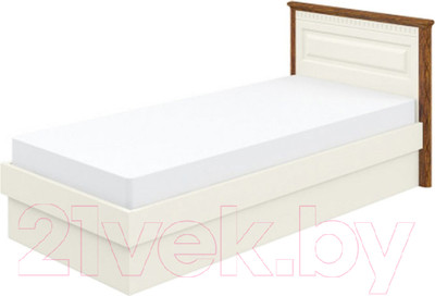 Односпальная кровать Мебель-Неман Марсель МН-126-18 (кремовый/дуб кантри)