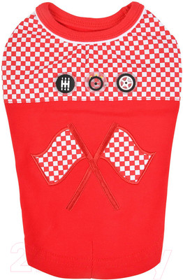 Футболка для животных Puppia Ralli / PAUA-TS1810-RD-S (S, красный)