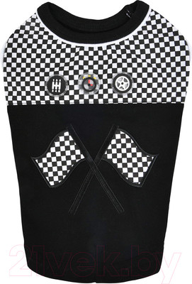 Футболка для животных Puppia Ralli / PAUA-TS1810-BK-M (M, черный)