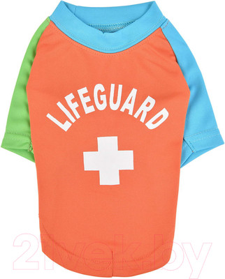 Футболка для животных Puppia Rescuer / PAUA-TS1803-OR-XL (XL, оранжевый)