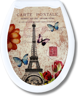 Сиденье для унитаза Еврокомфорт Париж 104-406-00 (жесткое)