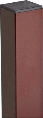 Столб для 3D панелей Lihtar 2м 60х40мм Оц+ПП (коричневый)