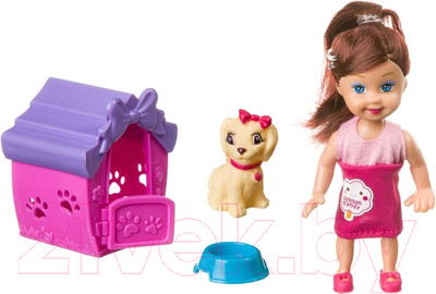 Кукла с аксессуарами Bondibon OLY с собачкой в будке / ВВ3988