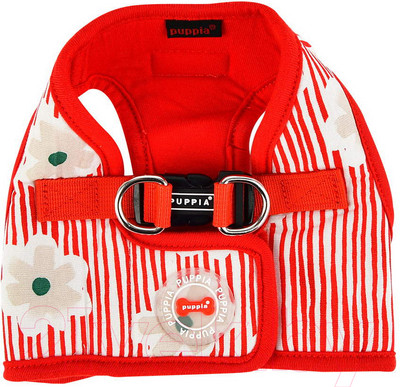 Шлея-жилетка для животных Puppia Verna / PATA-HB1714-RD-S (красный)