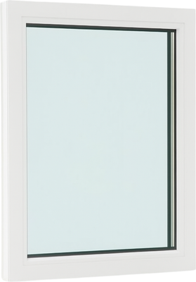 Окно ПВХ Добрае акенца Глухое 3 стекла (1000x800)