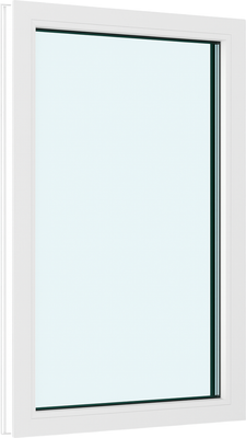 Окно ПВХ Добрае акенца Глухое 3 стекла (1100x700)