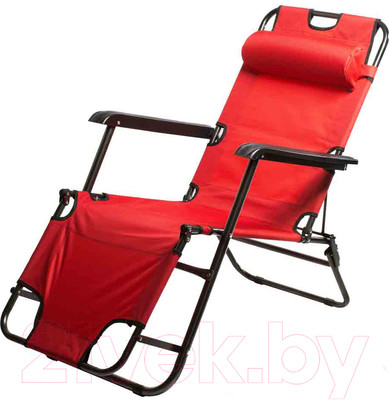Складной шезлонг MONAMI HY-8007 (красный)