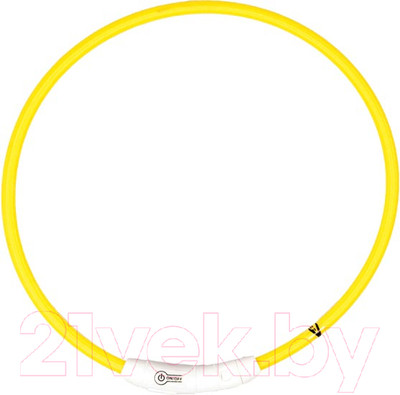 Ошейник Duvo Plus 1270014/DV (нейлоновый, светящийся, желтый)