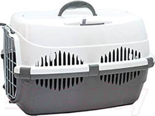 Переноска для животных ZooM Спутник-1 / 3992сер/бел