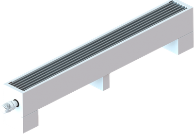 Конвектор напольный Новатерм НТ-Н-14/14/190 (корпус белый/решетка алюминий)