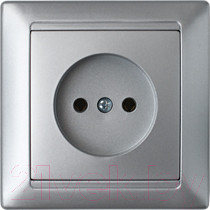 Розетка Bylectrica Стиль РС16-305 (серебристый)