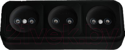Розетка Bylectrica Пралеска РА16-263 (черный)