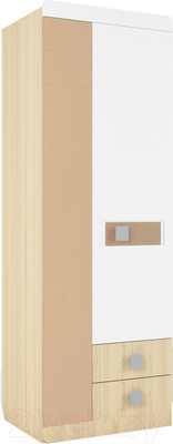 Шкаф Аквилон Стиль №2 (туя светлая/кофе с молоком)