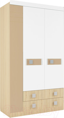 Шкаф Аквилон Стиль №25 (туя светлая/кофе с молоком)
