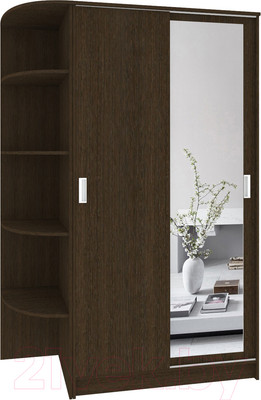 Шкаф-купе Кортекс-мебель Лагуна ШК04-01 (венге, левая консоль)