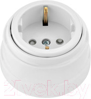 Розетка Bylectrica Ретро РА16-0206 (белый)