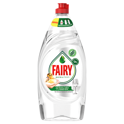 Средство для мытья посуды Fairy Pure & Clean (900мл)