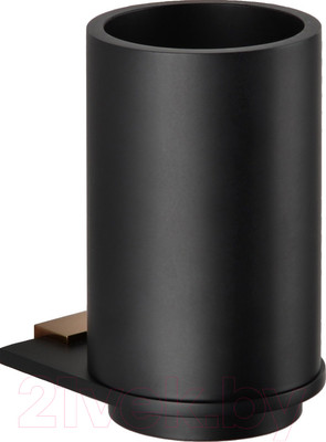 Стакан для зубной щетки и пасты Bemeta Galla 108110010 (черный/золото)