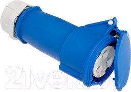 Розетка штепсельная Bylectrica РПП32-923 (синий/серый)