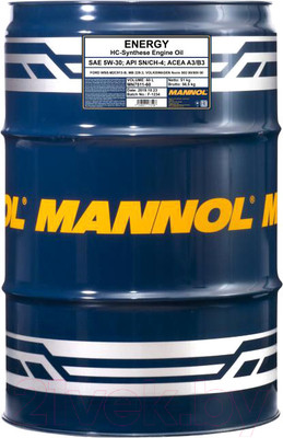 Моторное масло Mannol Energy 5W30 SN/CH-4 A3/B4 / MN7511-60 (60л)