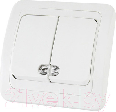 Выключатель TDM Валдай SQ1804-0006 (белый)