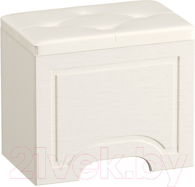 Пуф Mobi Ливерпуль 14.02 (белый/ясень ваниль/кожзам гранд белый)