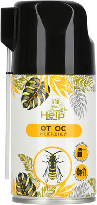 Аэрозоль от насекомых Help Инсектицидный от ос и шершней / 80106 (250мл)
