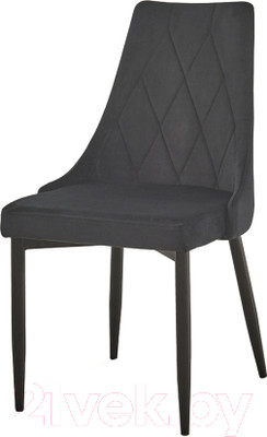 Стул Signal Trix B Velvet (черный/черный матовый)