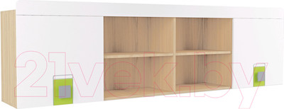 Полка Аквилон Стиль №7.1 (туя светлая/лайм)