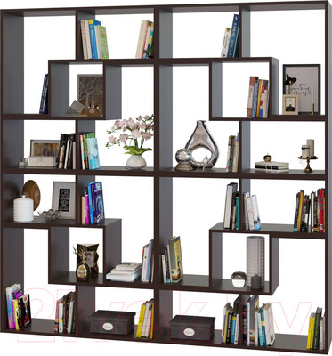 Стеллаж Сокол-Мебель Из 8 модулей (венге)