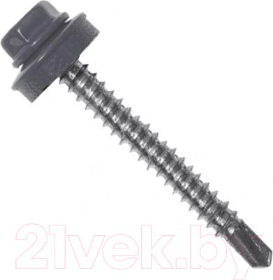 Саморез Starfix Кровельный по металлу 5.5х25 шайба с прокл. PT3 / SM-64493-4500 (4500шт, оцинкованный, RAL 7004 сигнальный серый)