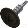 Саморез Starfix Со сверлом 4.2x16 прессшайба / SMC1-50905-500 (500шт, оцинкованный, RAL 9005 черный янтарь)