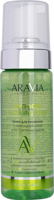 Пенка для умывания Aravia Laboratories Anti-Acne с коллоидной серой и экстрактом женьшеня (150мл)