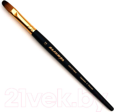 Кисть для рисования ПАЛИТРА Синтетика 12 / ЖS3-12.05Ж