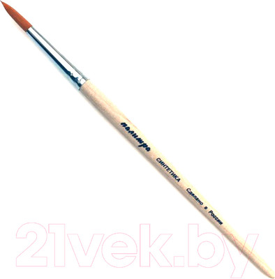 Кисть для рисования ПАЛИТРА Синтетика 4 / ЖС1-04.00Б