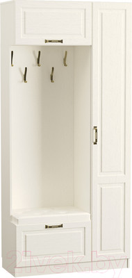 Секция в прихожую Mobi Ливерпуль 13.21 (белый/ясень ваниль НМ-1012-100 ПВХ)