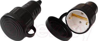 Розетка штепсельная Bylectrica Р16-361 (черный)