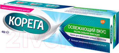 Крем для фиксации зубных протезов Корега Fresh (40г)
