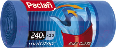 Пакеты для мусора Paclan Multi-Top (240л, 10шт)