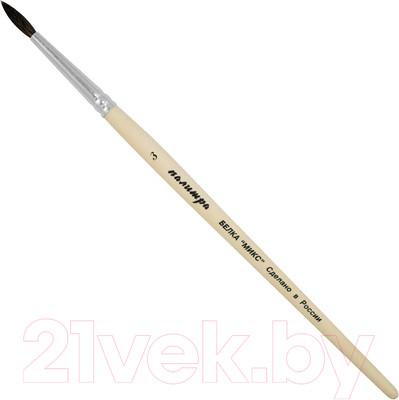 Кисть для рисования ПАЛИТРА Белка 3 / ЖА1-03.00Б