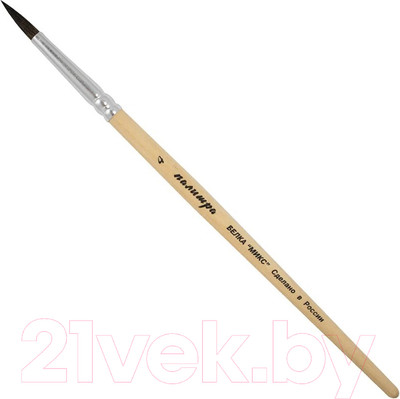 Кисть для рисования ПАЛИТРА Белка 4 / ЖА1-04.00Б