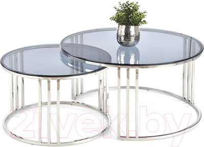 Комплект журнальных столиков Halmar Mercury / V-CH-Mercury-Law (дымчатый)