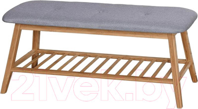 Банкетка Halmar ST-15 (натуральный/серый)