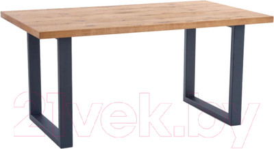 Обеденный стол Halmar Perez (дуб светлый/черный)