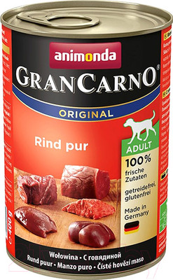 Влажный корм для собак Animonda GranCarno Original Adult с говядиной (400г)