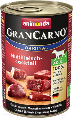 Влажный корм для собак Animonda GranCarno Original Adult мясной коктель (400г)