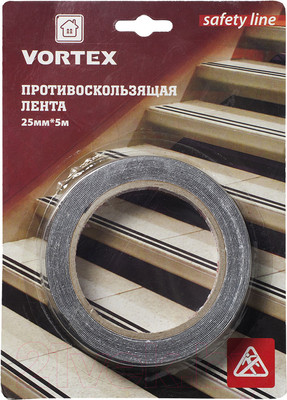 Скотч противоскользящий VORTEX 25ммx5м / 22508