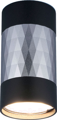 Точечный светильник Elektrostandard DLN110 GU10 (черный/серебристый)