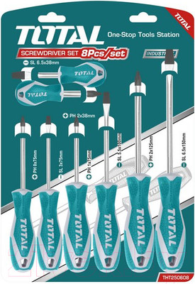 Набор отверток TOTAL THT250608